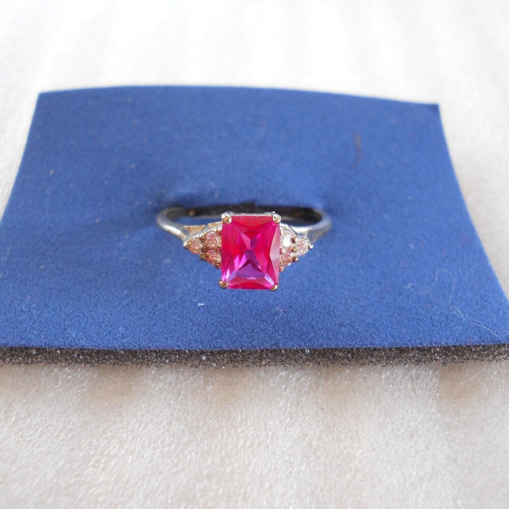 Avon - Sterling Pink Tourmaline Color Ring  430